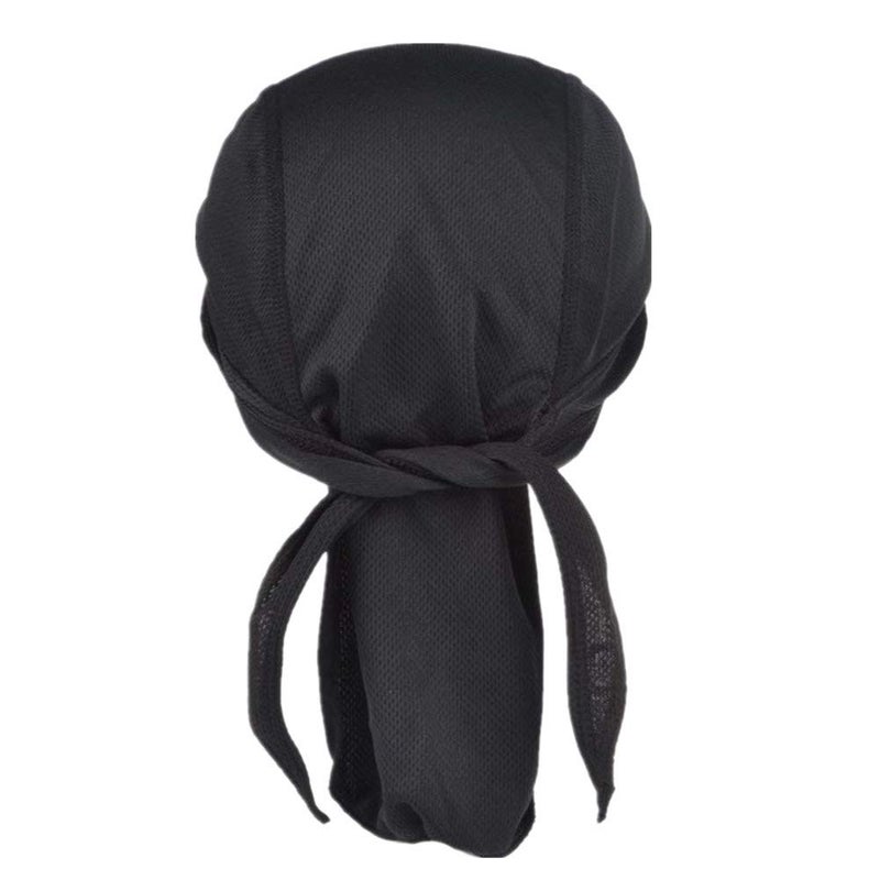 GUIFIER 4 Pack Do Rag/Dew Rag Sweat Wicking Skull Cap Priate Hat Motorcycle Helmet Liner Head Wrap Doo Rags Durags for Men Women Solid Color - Image 5